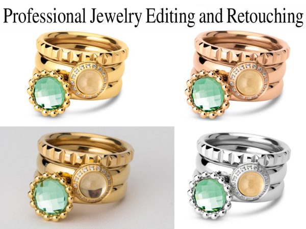 Professionally jewelry photo retouching